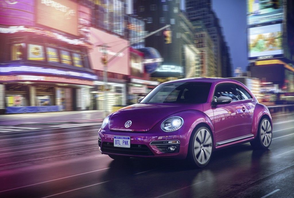 New York Motor Show 2015: VW zeigt stylische Beetle Studien 3 Volkswagen Studie Beetle Pink Edition
