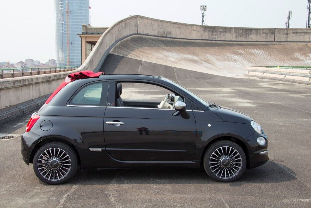 Der neue Fiat 500 - Klassiker erscheint in neuer Version 8 Fiat 500C 2015 Cabrio Seitenansicht