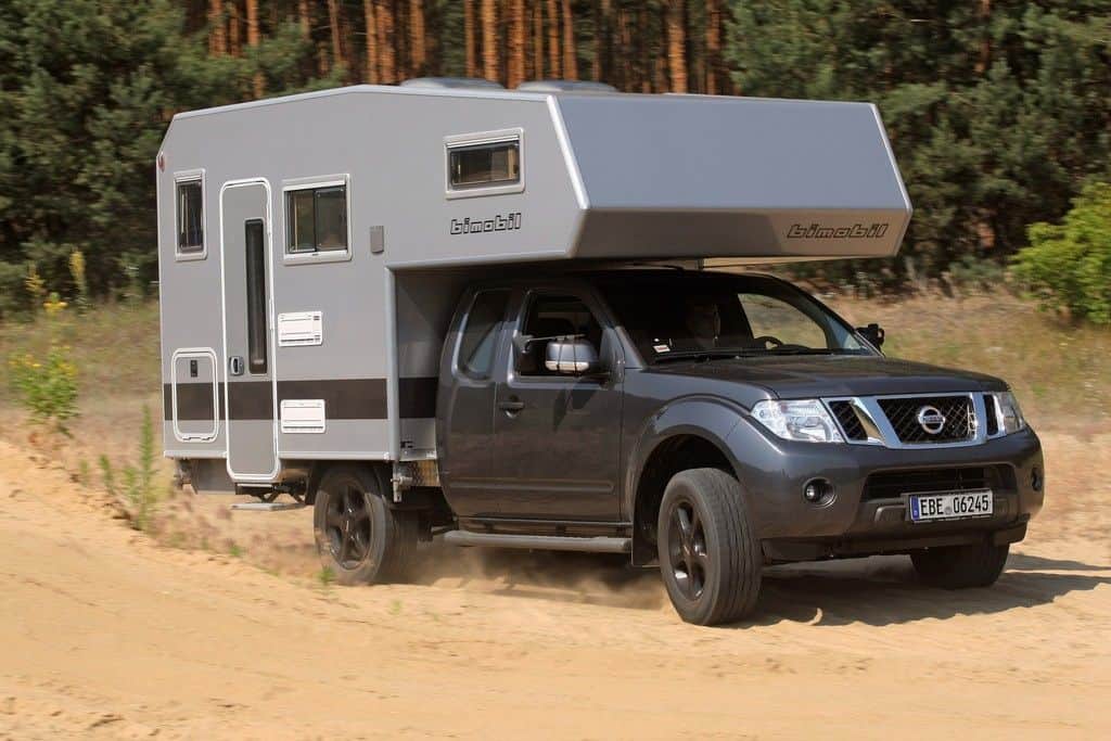 Kleine Wohnmobil-Typenkunde: Von Nasenbären und Landyachten 4 Pick-up mit Wohnkabine von Bimobil.