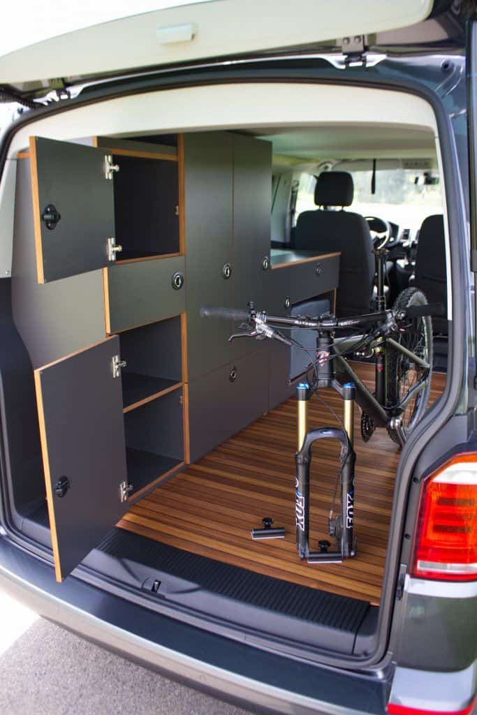 Fahrrad fährt Bus: Exploryx Bike & Sleep 1 VW T6 Exploryx Bike & Sleep