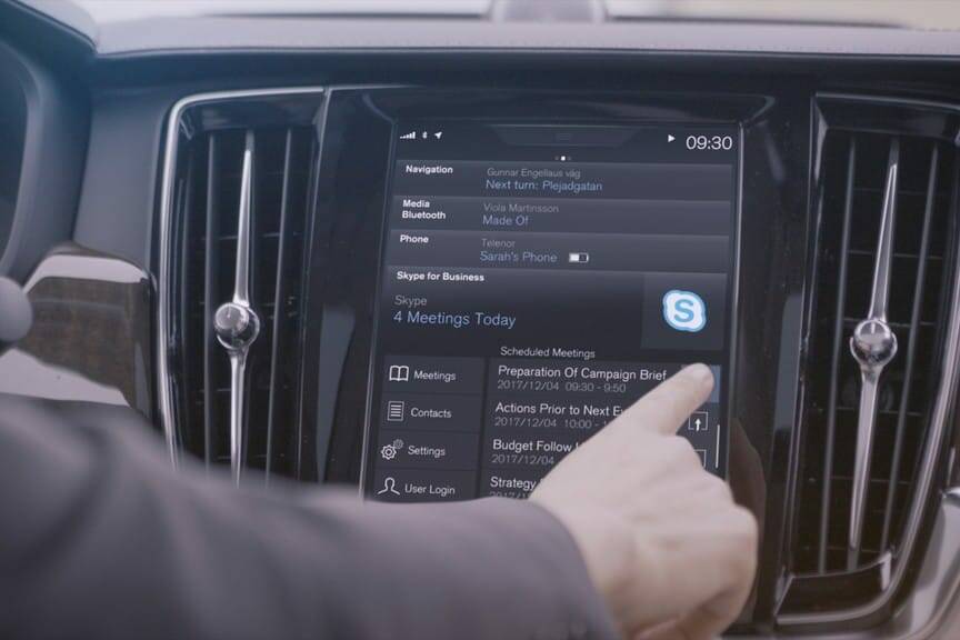 Volvo holt „Skype for Business“ ins Auto 2 der-Autotester