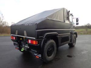 Geländegängiger Hochsitz: Hartmann Unimog Jagdwagen 1 der-Autotester