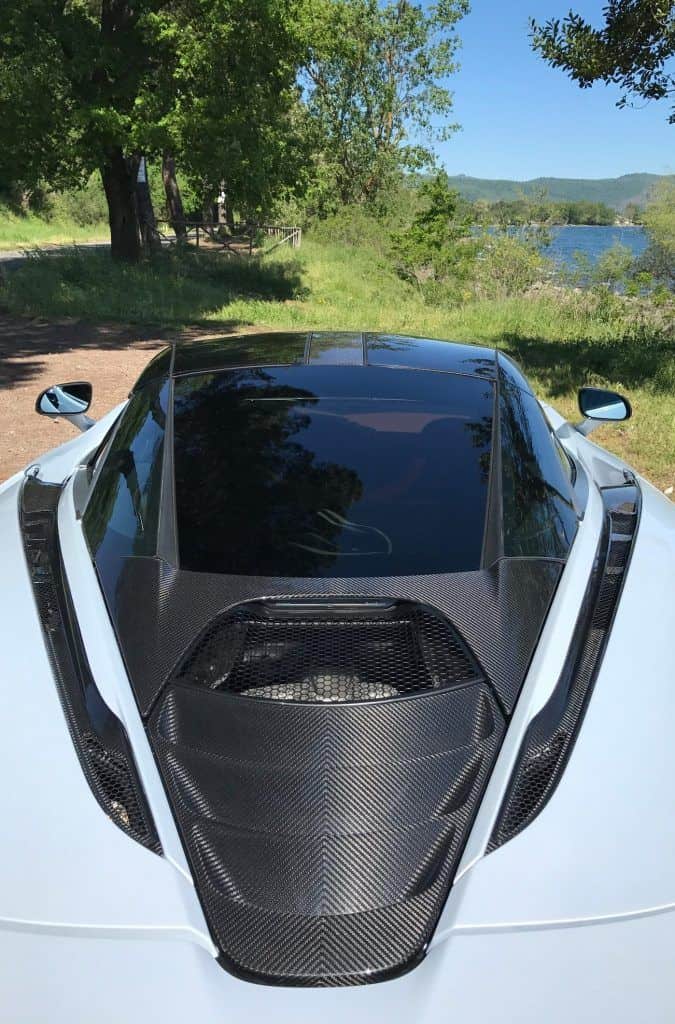 Der brandneue McLaren 720S Luxury - von uns schon gefahren 19 Blick auf Motorraum McLaren 720S