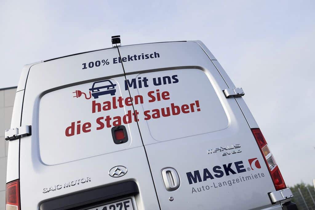 SAIC und Maske vermieten Elektrotransporter 9 der-Autotester