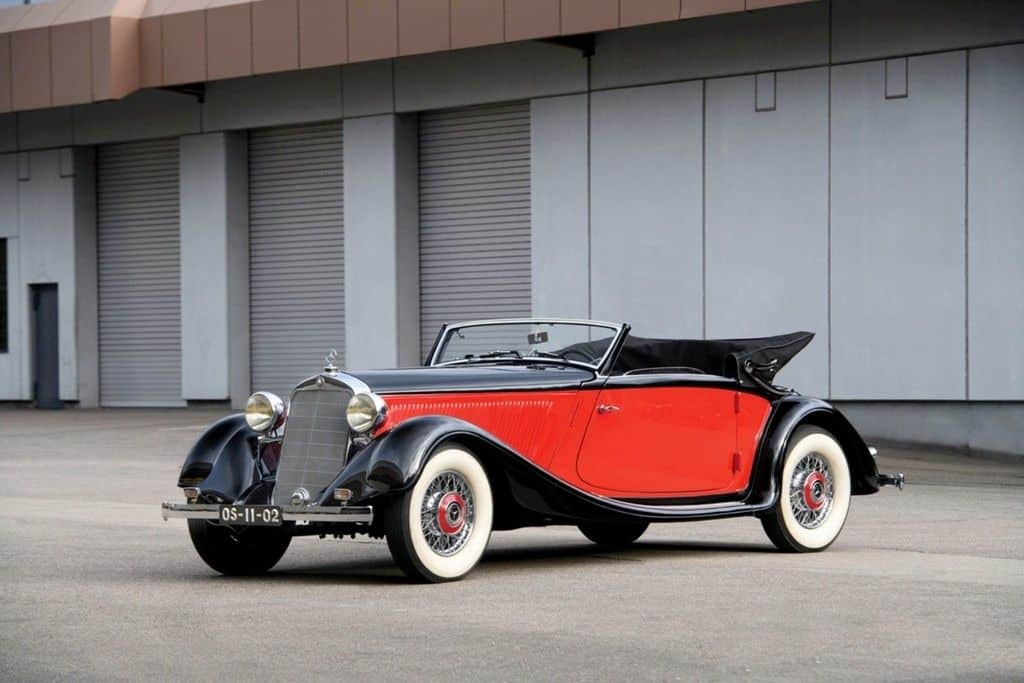 Rétromobile Paris: Bis auf Ausnahmen war es schon immer etwas teurer... 5 1937er Mercedes-Benz 290 Cabriolet A