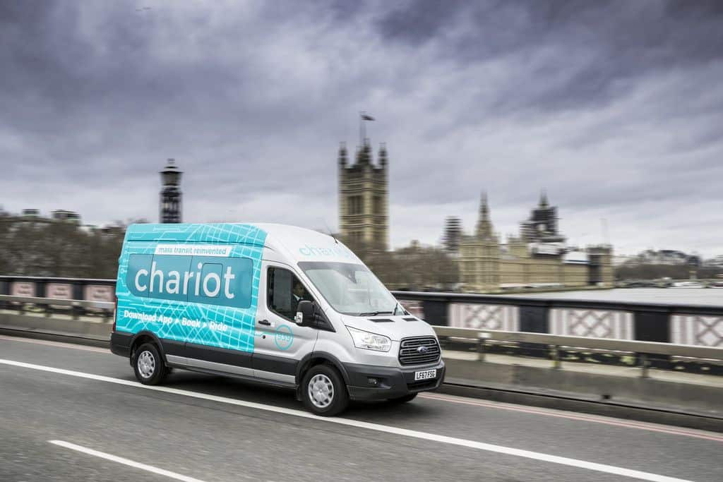Ford bietet Chariot erstmals in Europa an 27 Ford-Shuttleservice Chariot in London