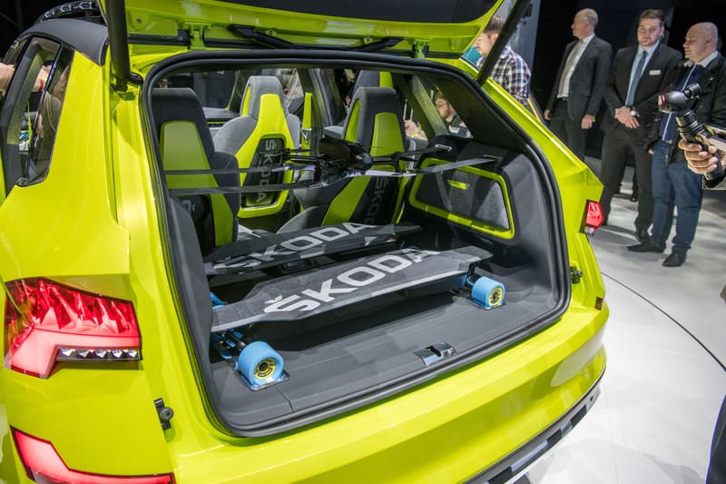 Genf 2018: Skodas Vision von einem dritten SUV, kombiniert Elektroantrieb mit Ergas-Motor 2 Designstudie ŠKODA VISION X