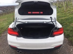 BMW 230i Cabrio - Kompakt, offen und kraftvoll 17 BMW 230i Cabrio, Kofferraum
