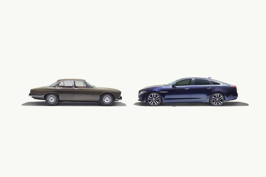 Peking 2018: Jaguar feiert 50 Jahre XJ mit einem Sondermodell 10 Jaguar XJ Series 1 (1968) und Jaguar XJ50 (2018)