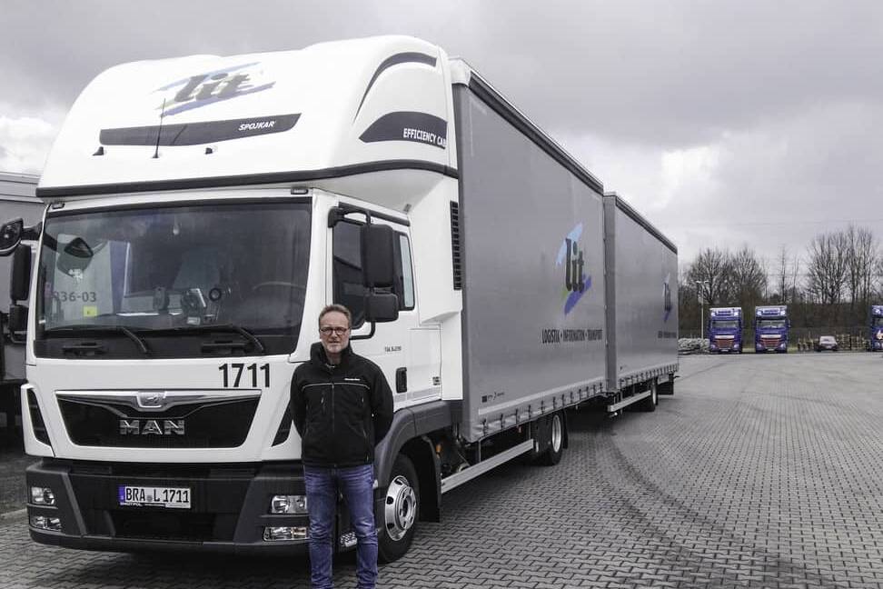 L.I.T. entwickelt eigene Dachschlafkabine für seine Fahrer 5 MAN TGL mit der exklusiv für L.I.T. hergestellten Dachschlafkabine Efficiency Cab.