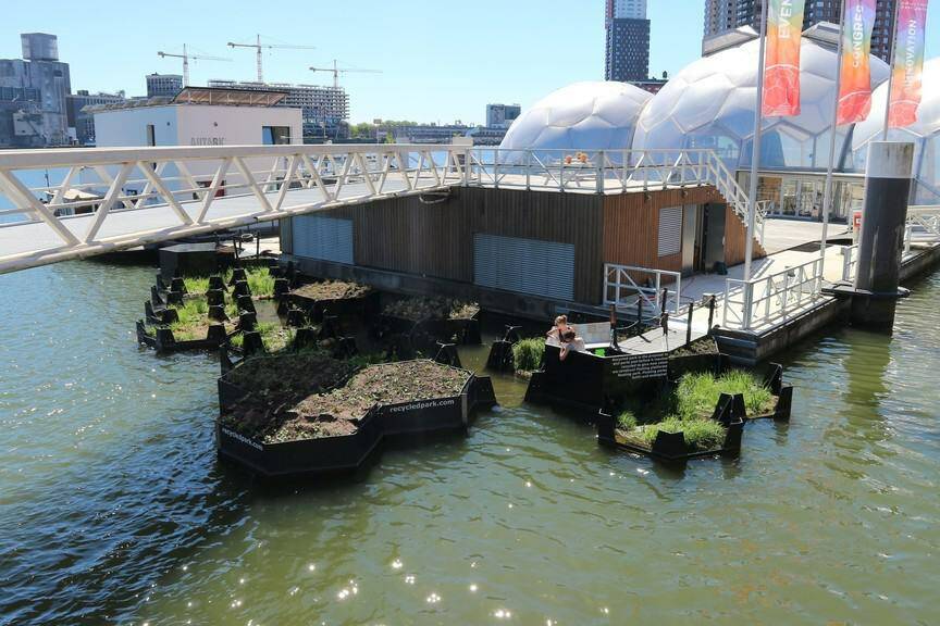 Audi baut schwimmenden Park aus Plastikmüll 2 der-Autotester