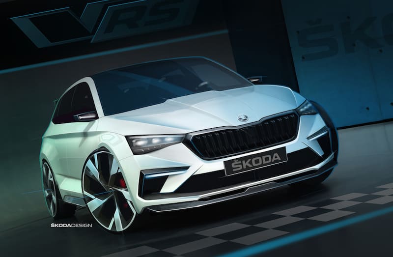 Pariser Motor Show: Škoda Vision RS fährt vor 1 der-Autotester