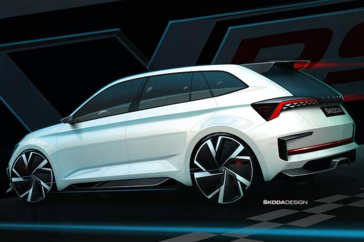Pariser Motor Show: Škoda Vision RS fährt vor 4 der-Autotester
