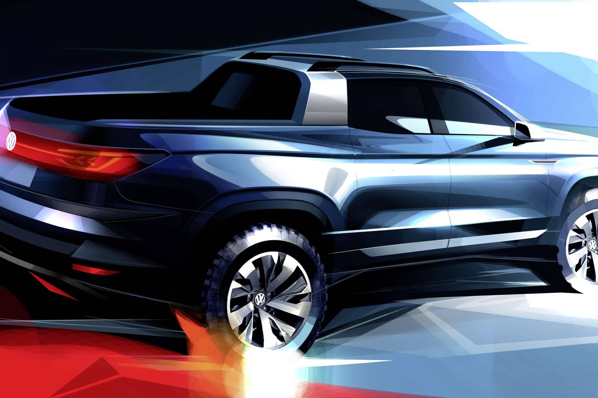 Volkswagen zeigt Pick-up-Studie mit variabler Ladefläche 2 der-Autotester