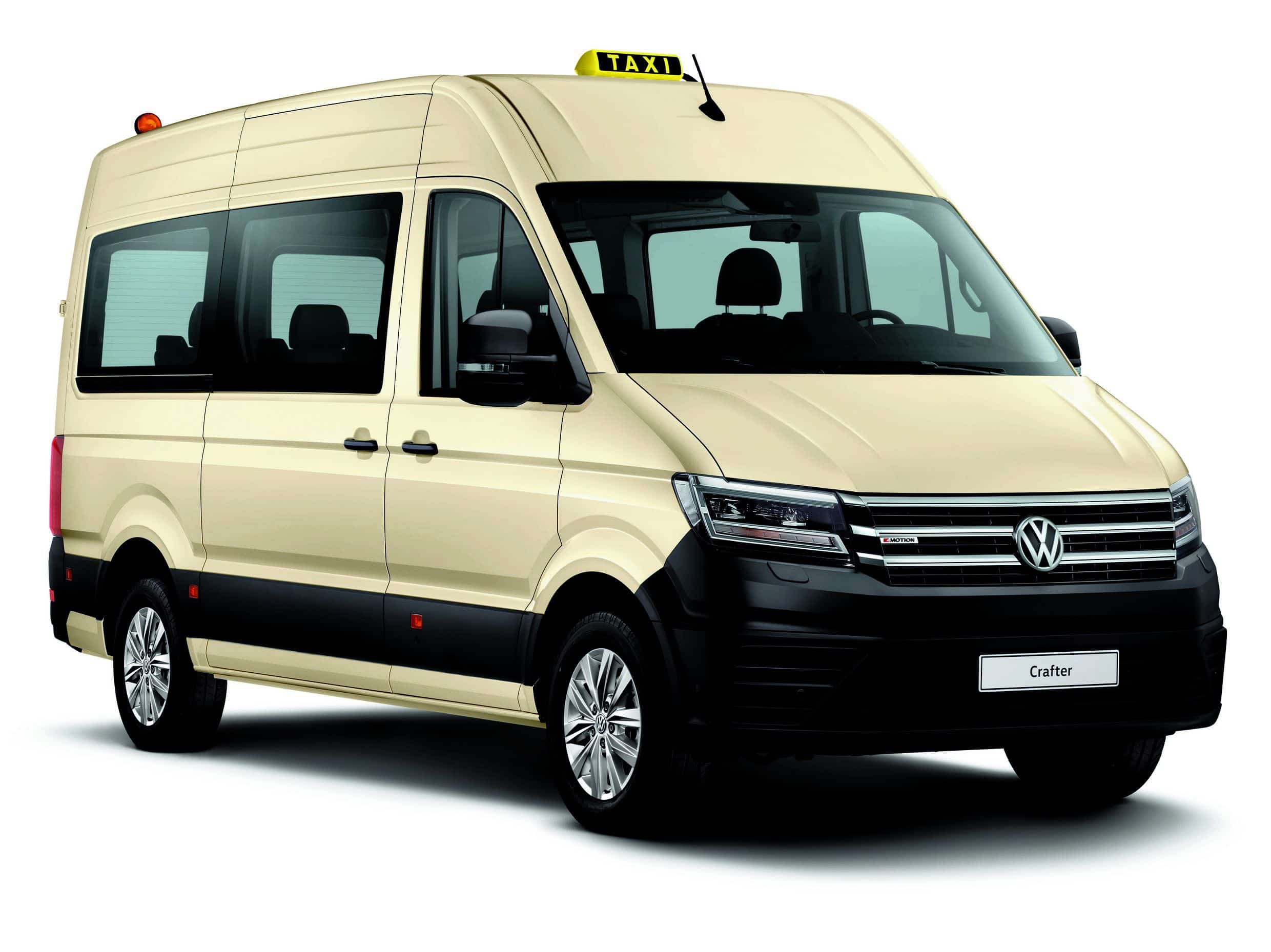 Crafter, e-Caddy und e-Caravelle werden Taxis 1 Crafter_Kombi_Taxi