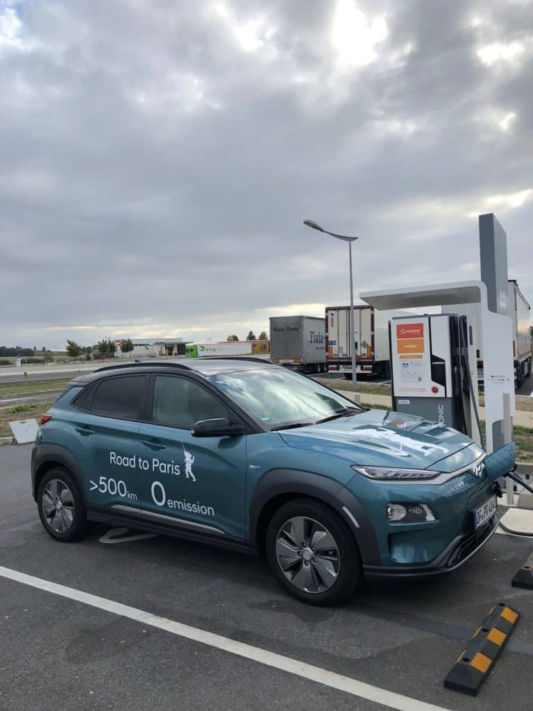 Mit dem Hyundai Kona Elektro - nonstop - von Frankfurt nach Paris 7 Hyundai E Kona von Frankfurt nach Paris
