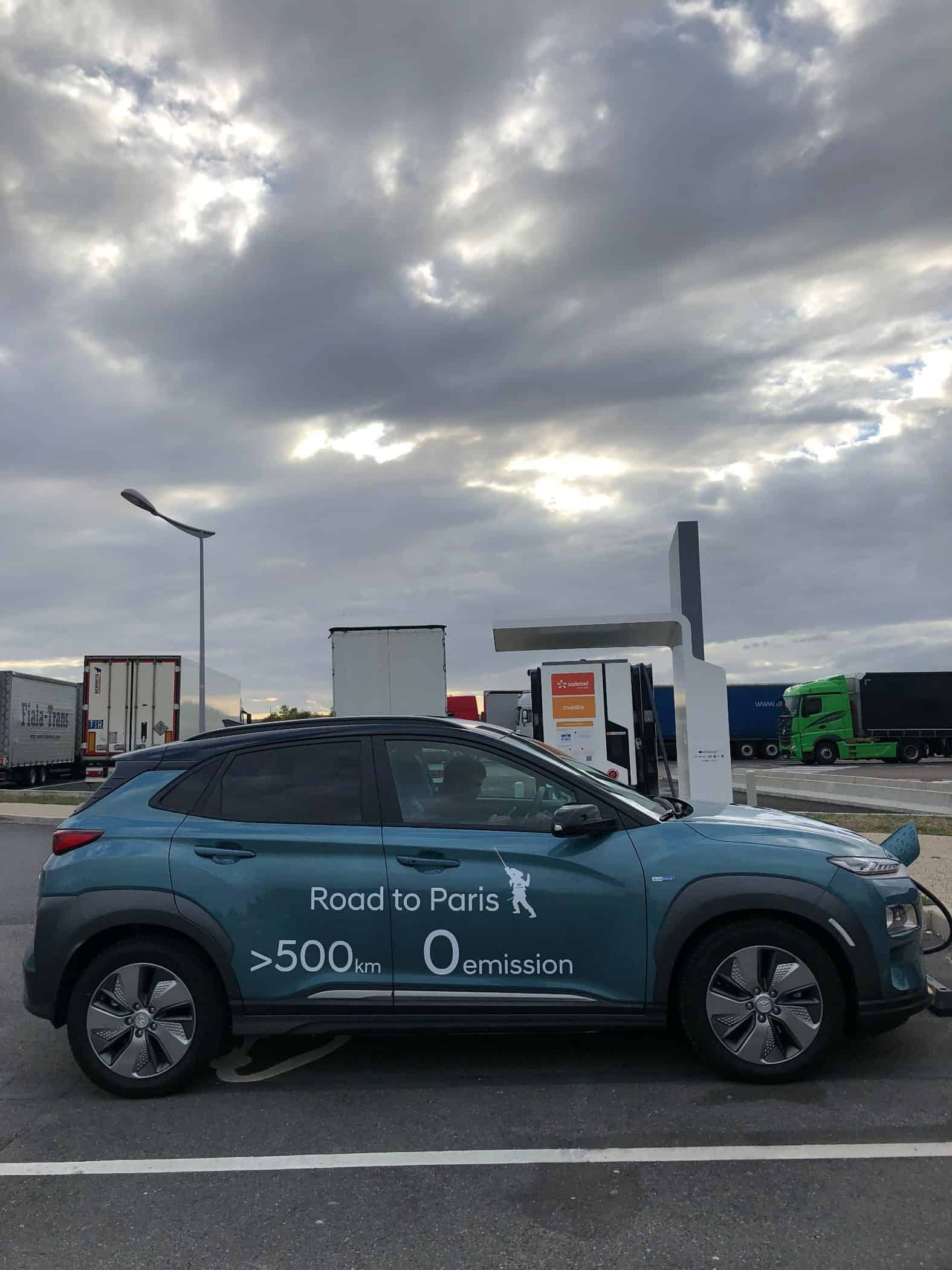 Mit dem Hyundai Kona Elektro - nonstop - von Frankfurt nach Paris 2 der-Autotester