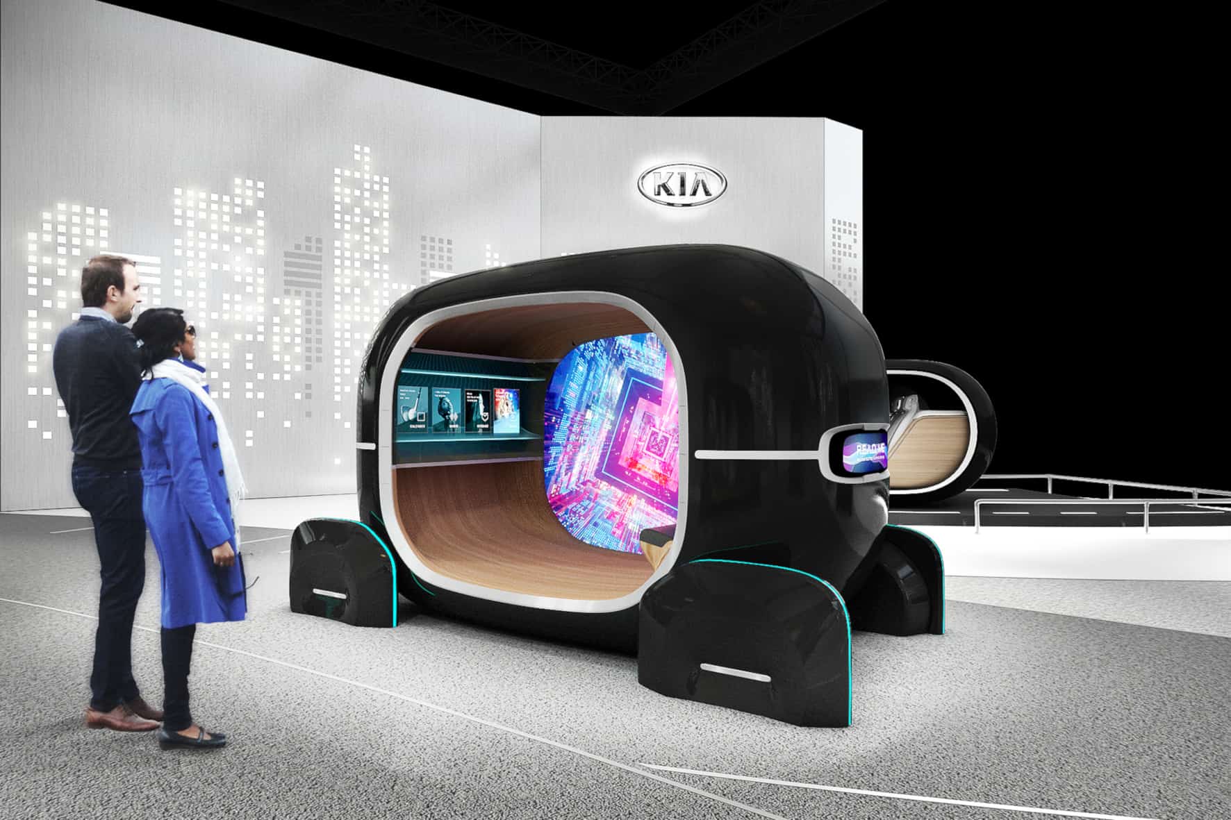 Kia zeigt mitfühlendes Auto auf der CES 2019 2 Kia-Studie für die CES
