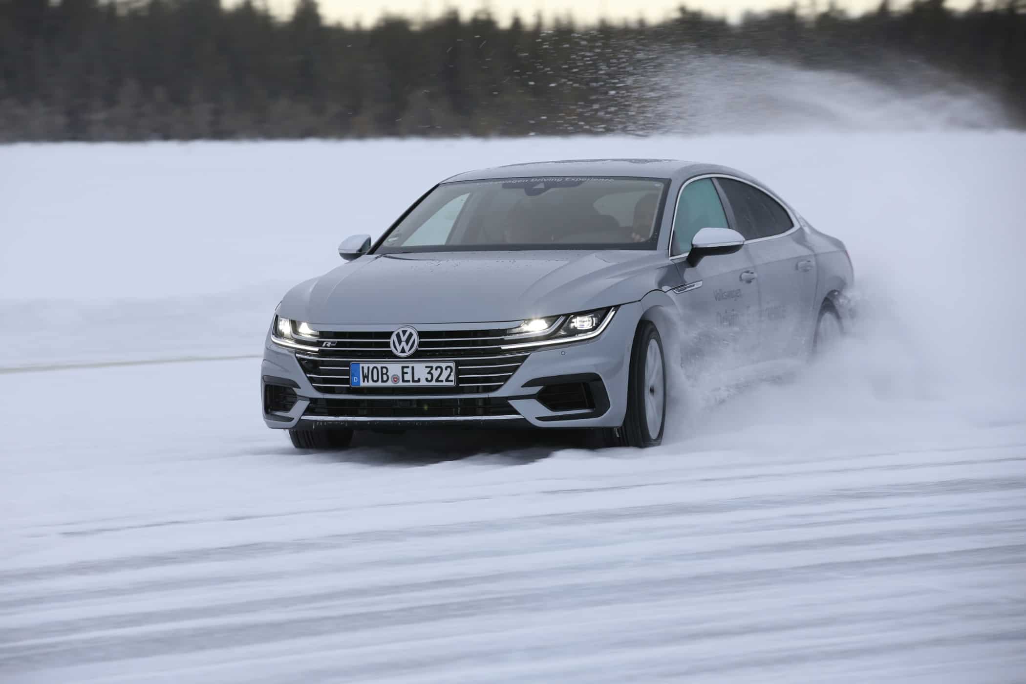 Driften lernen – Hier die Grundlagen 16 Driften mit Arteon in Arvidsjaur