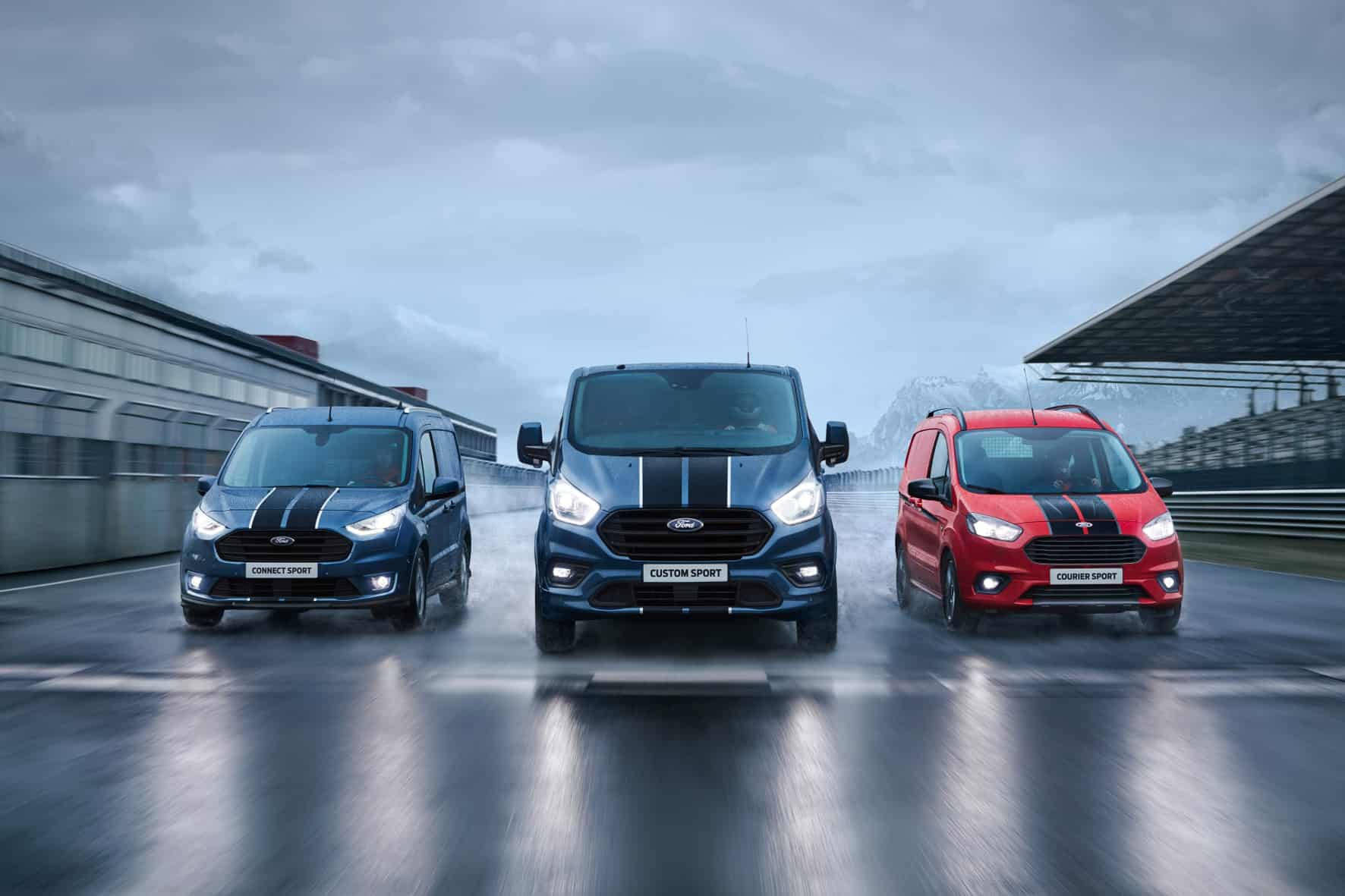 Ford-Baureihen Courier, Connect und Custom auch als "Sport"-Varianten lieferbar 8 Ford-Baureihen Courier, Connect und Custom auch als