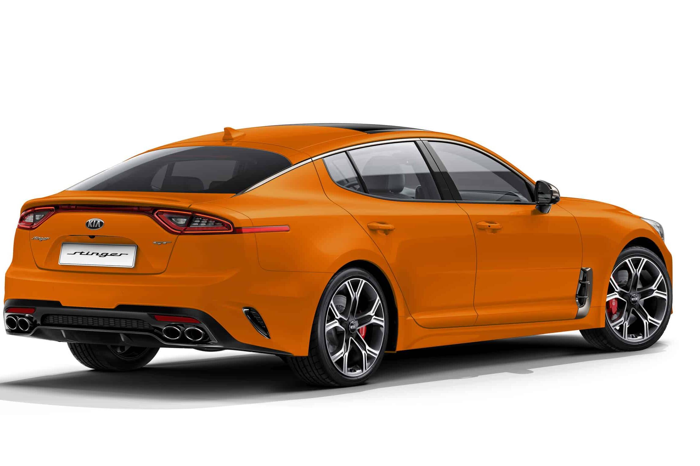 Kia Stinger in Neonorange 12 Kia Stinger in Neonorange