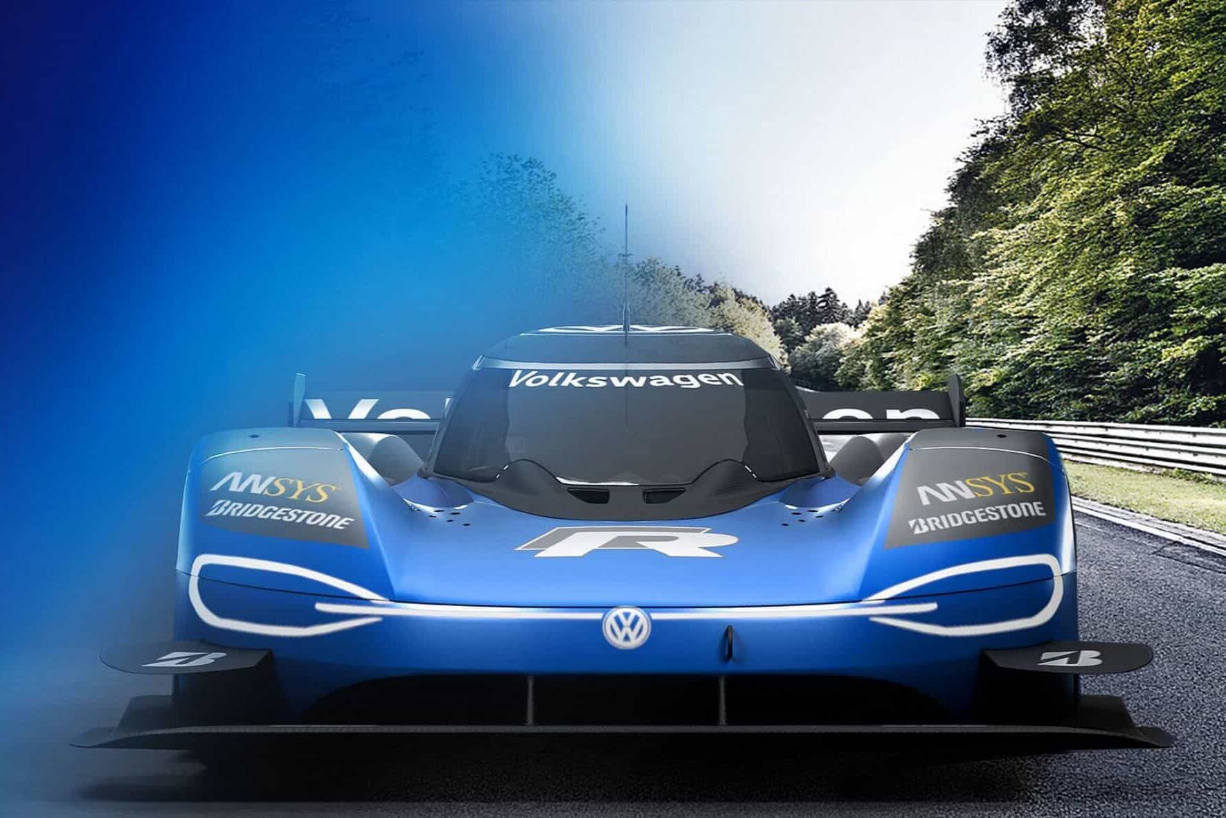 rein elektrisch angetriebener Volkswagen ID. R
