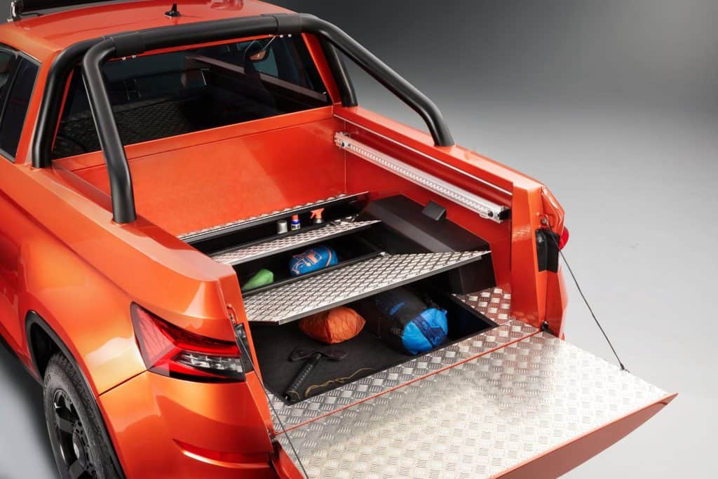 Skoda Mountiaq - Meisterhaftes Gesellenstück 2 Skoda Mountiaq Ladefläche