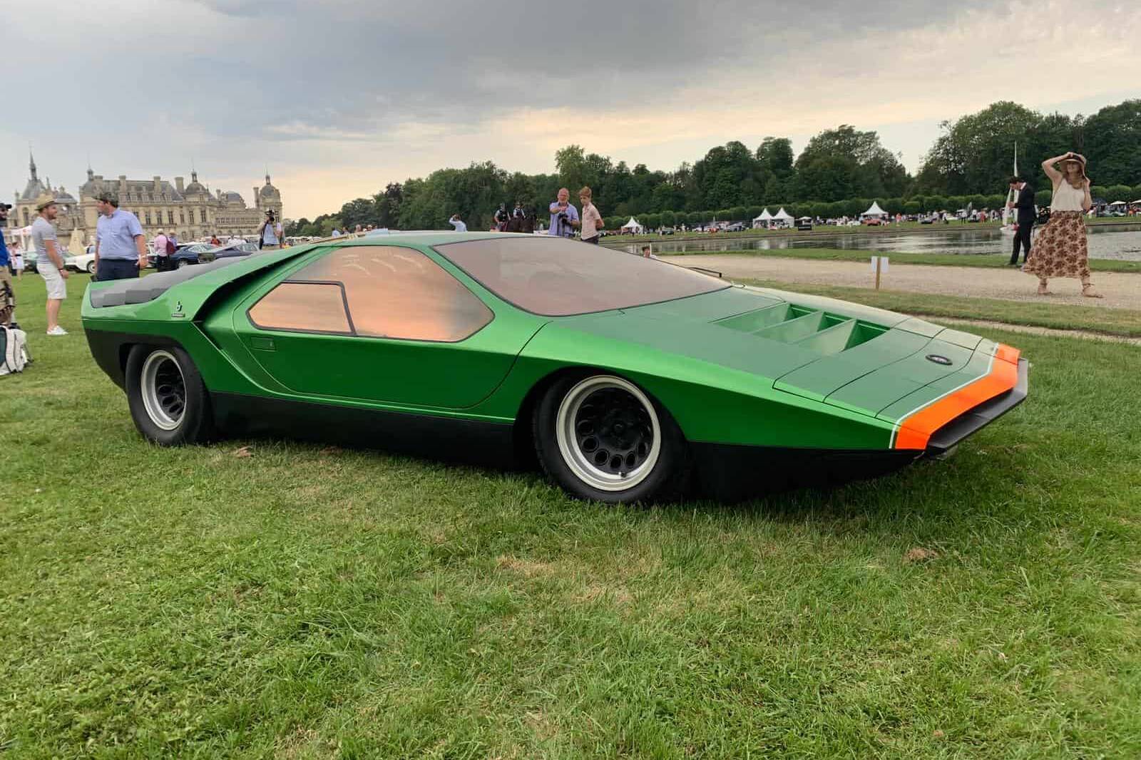 Der Carabo (1969) zeigt sich beim Concours d'elegance in Chantilly 5 Alfa Romeo Carabo 1969