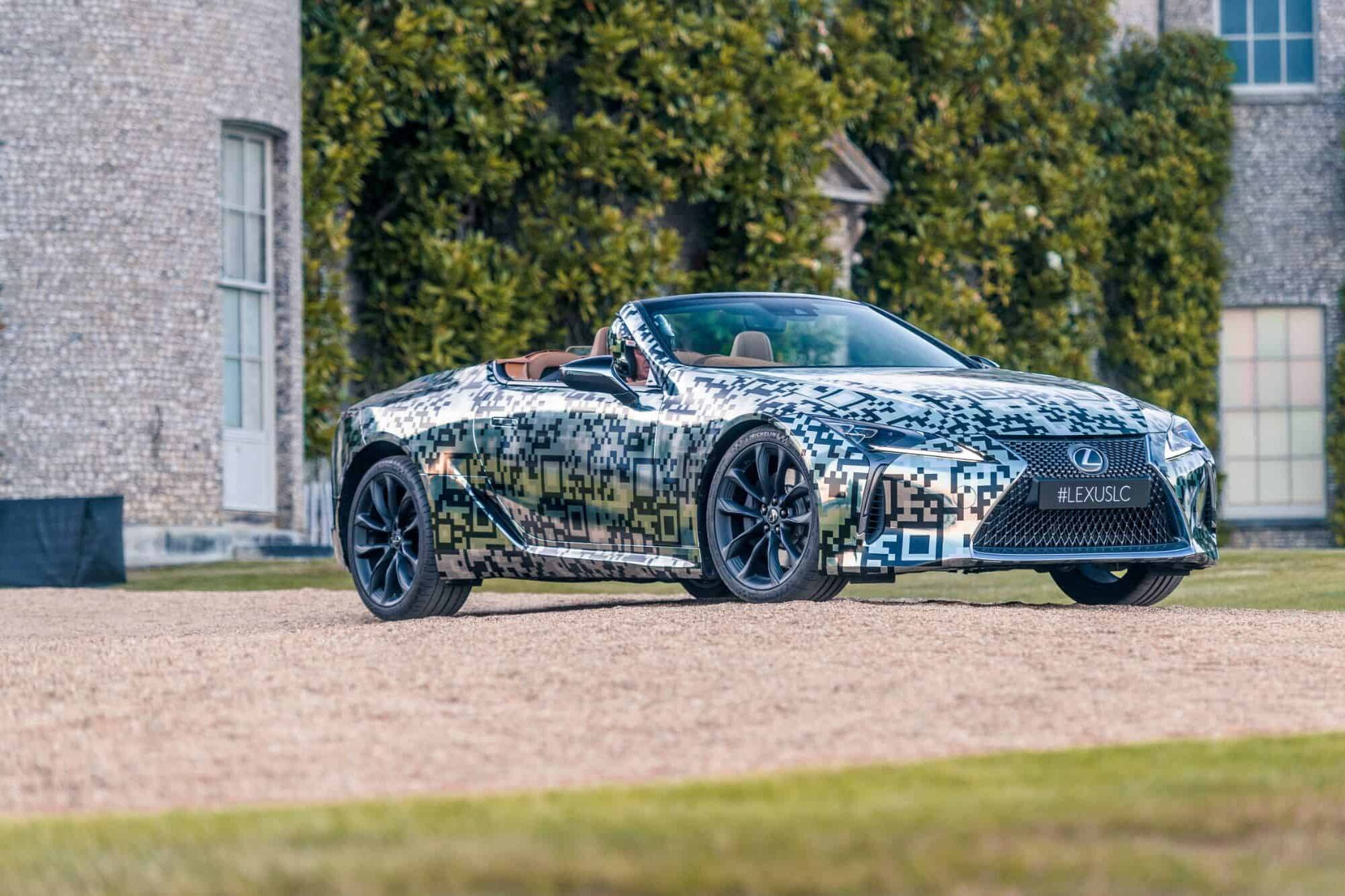 Das Lexus LC Cabriolet wird gebaut 2 Lexus LC Cabriolet getarnt
