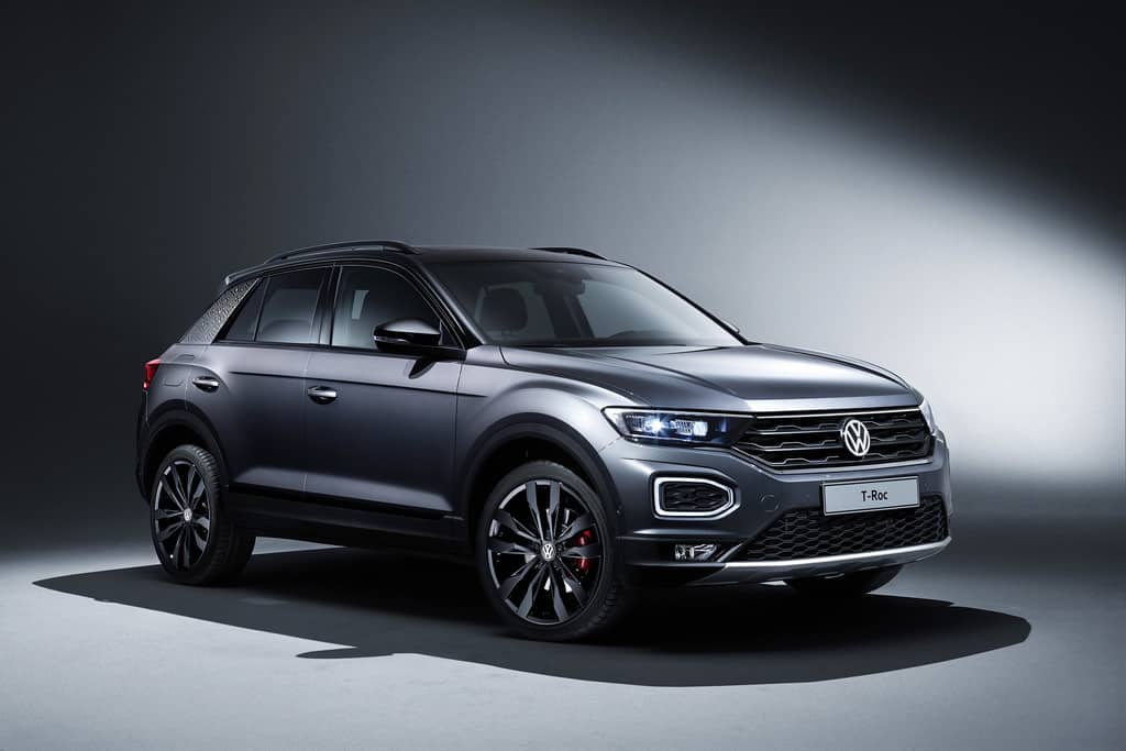 Mehr Auswahl beim VW T-Roc 4 VW T-Roc mit Ausstattungspaket „Black Style“.