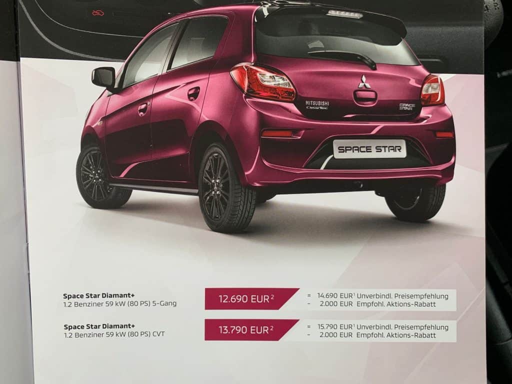 Mitsubishi Space Star Diamant - nur auf den ersten Blick ein Schnäppchen 15 Mitsubishi Space Star Diamant