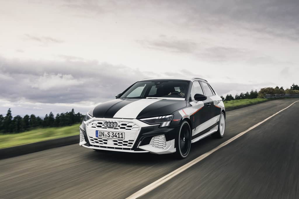 Getarnte Fahrvorstellung Audi A3 Sportback 5 Erlkönig Audi A3 Sportback., Front