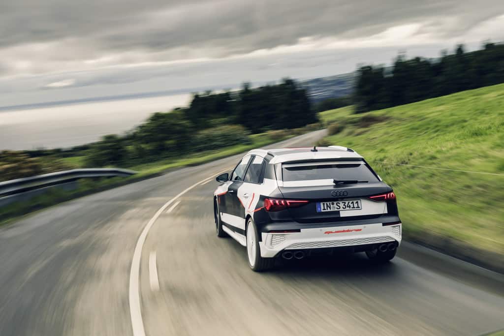 Getarnte Fahrvorstellung Audi A3 Sportback 4 Erlkönig Audi A3 Sportback.