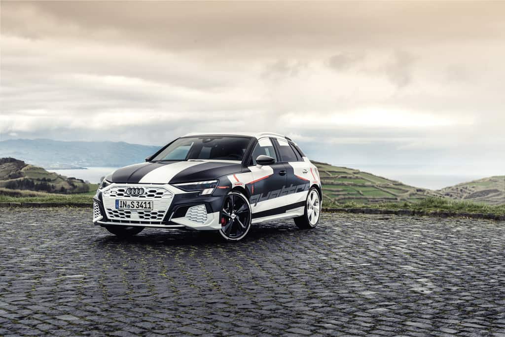 Getarnte Fahrvorstellung Audi A3 Sportback 5 Erlkönig Audi A3 Sportback.