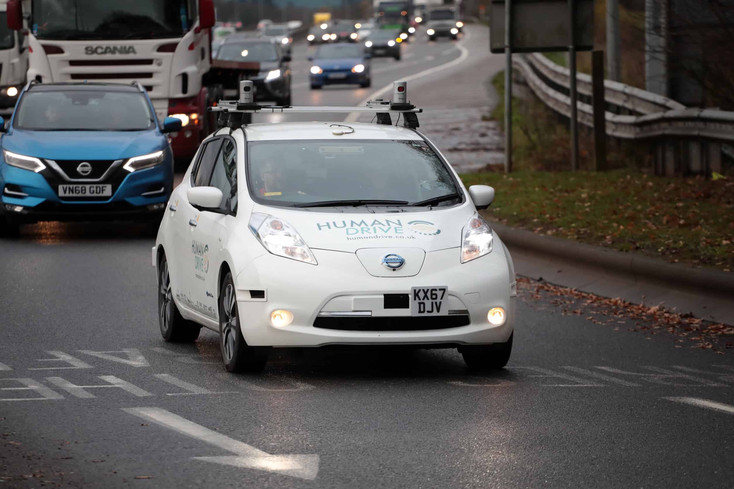 Autonomer Nissan Leaf legt 370 Kilometer zurück 21 Ein Nissan Leaf fährt 370 Kilometer autonom durch Großbritannien.