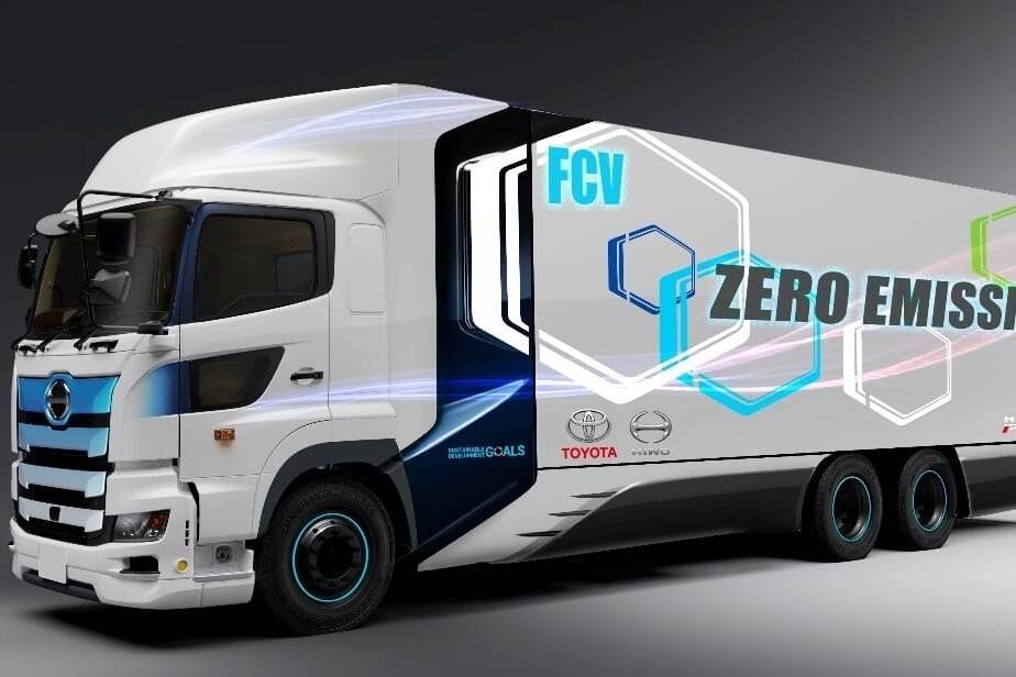 Wasserstoff-Lkw von Hino schafft 600 Kilometer 7 Hino Profia Heavy-Duty-Fuel-Cell-Truck.