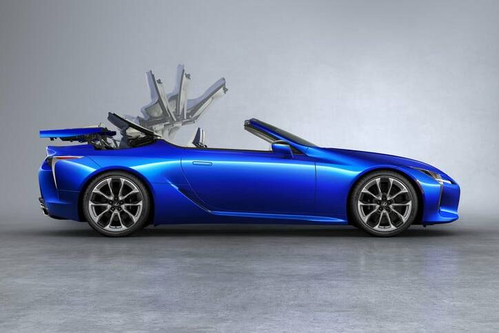 Beim LC hat Lexus erstmals ein Stoffdach 12 Lexus LC 500 Cabriolet.