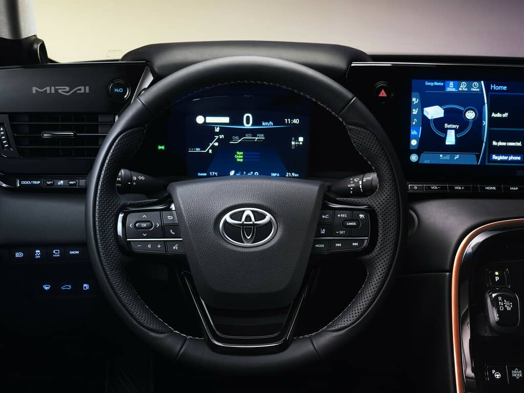 Die nächste Toyota Mirai-Generation geht an den Start 3 Toyota Mirai.