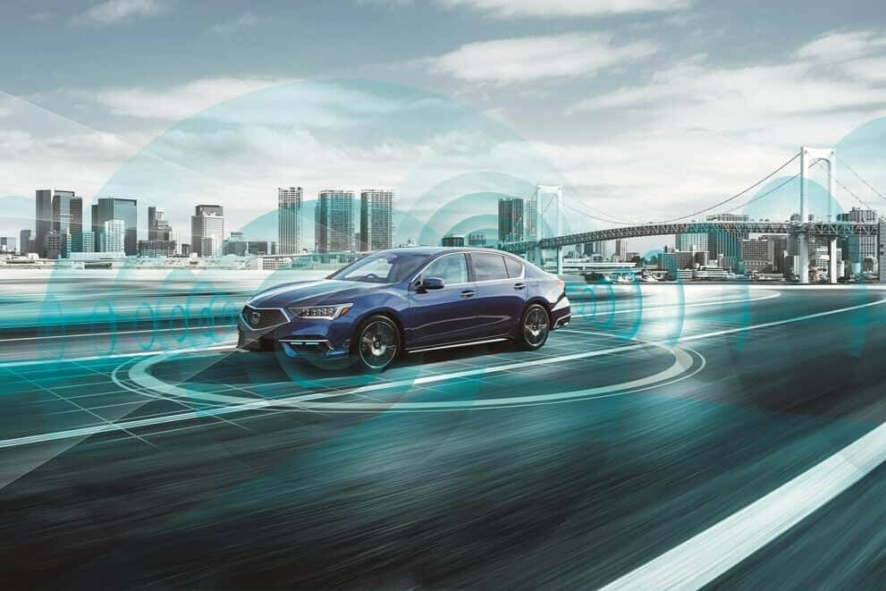 Honda bietet Sicherheitssystem mit automatisierten Fahrfunktionen 4 Honda Legend Hybrid EX mit automatisierten Level 3-Fahrfunktionen.