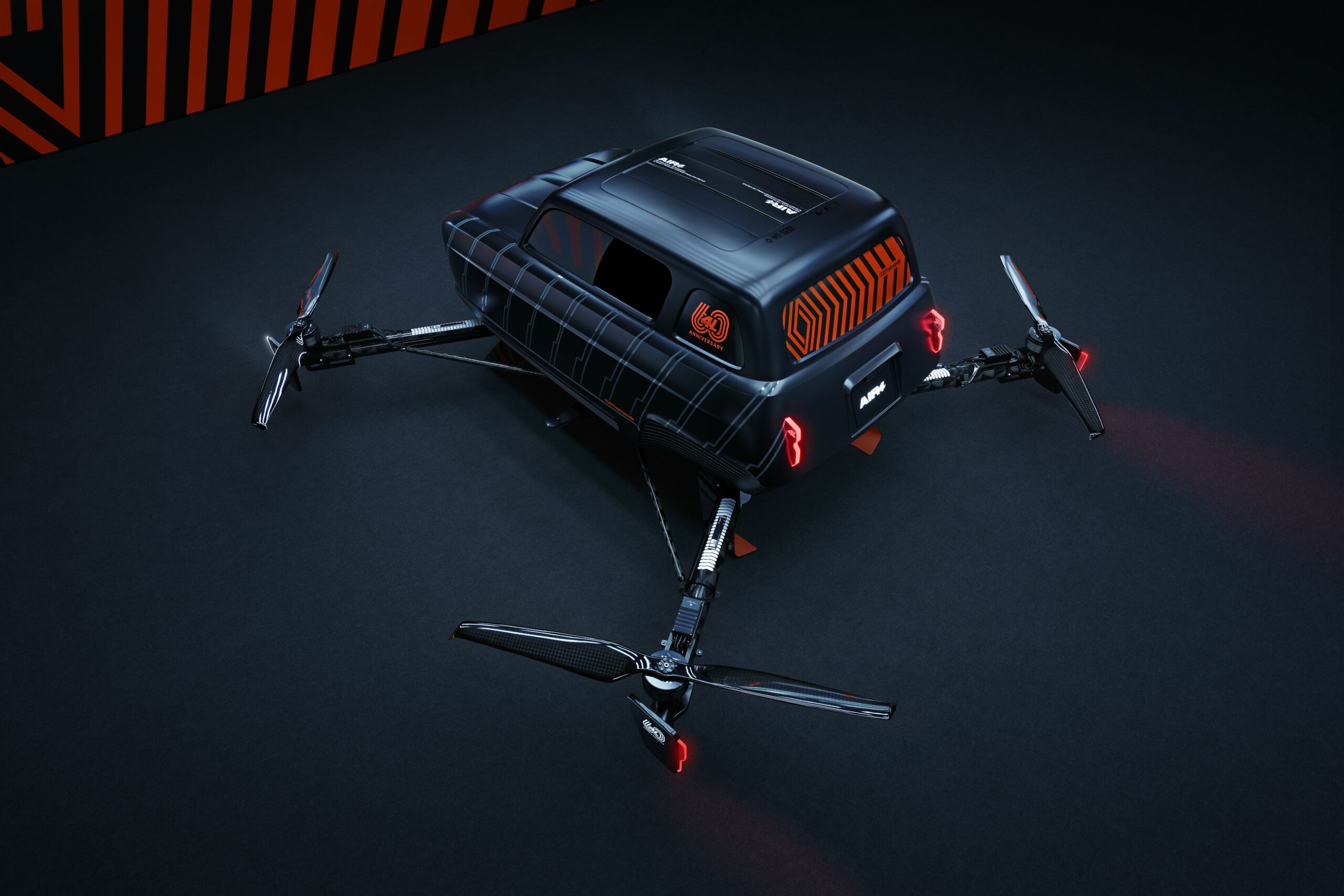 Renault R4 als Quadrocopter - AIR4 1 Renault R4 als Quadrocopter - AIR4