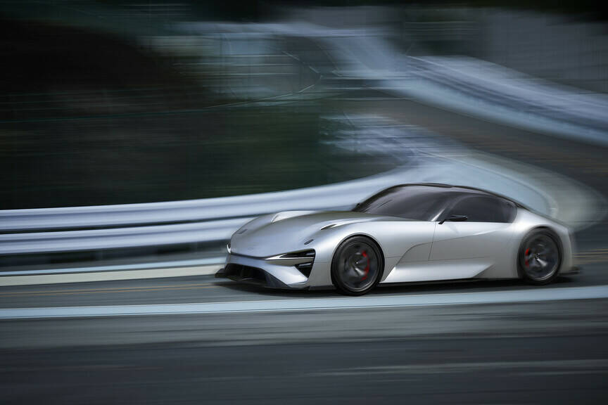 Lexus-Elektro-Sportwagen mit über 700 Kilometer Reichweite 5 Lexus Elektro-Sportwagenstudie.