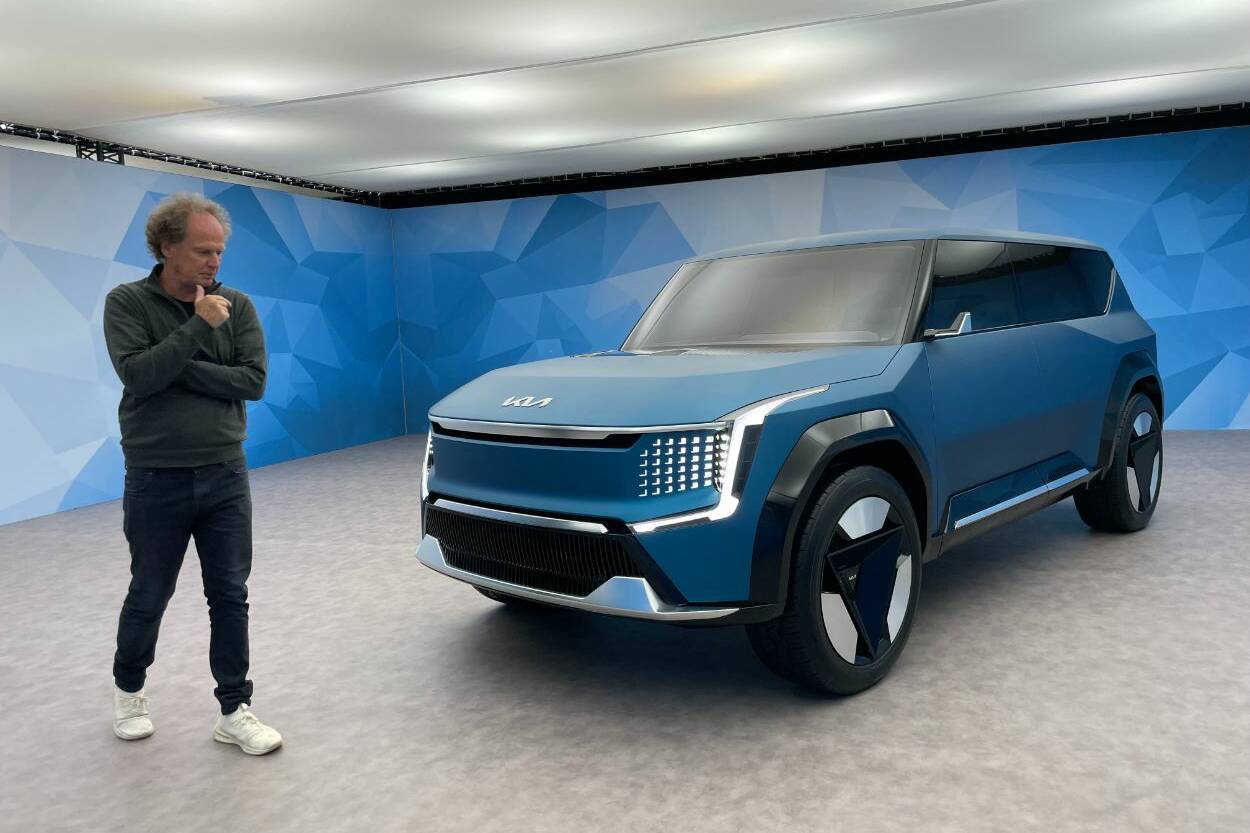 Autoakku als Stromspeicher? 15 KIA EV9 Concept (2023) - Diese Studie kommt auf europäische Straße