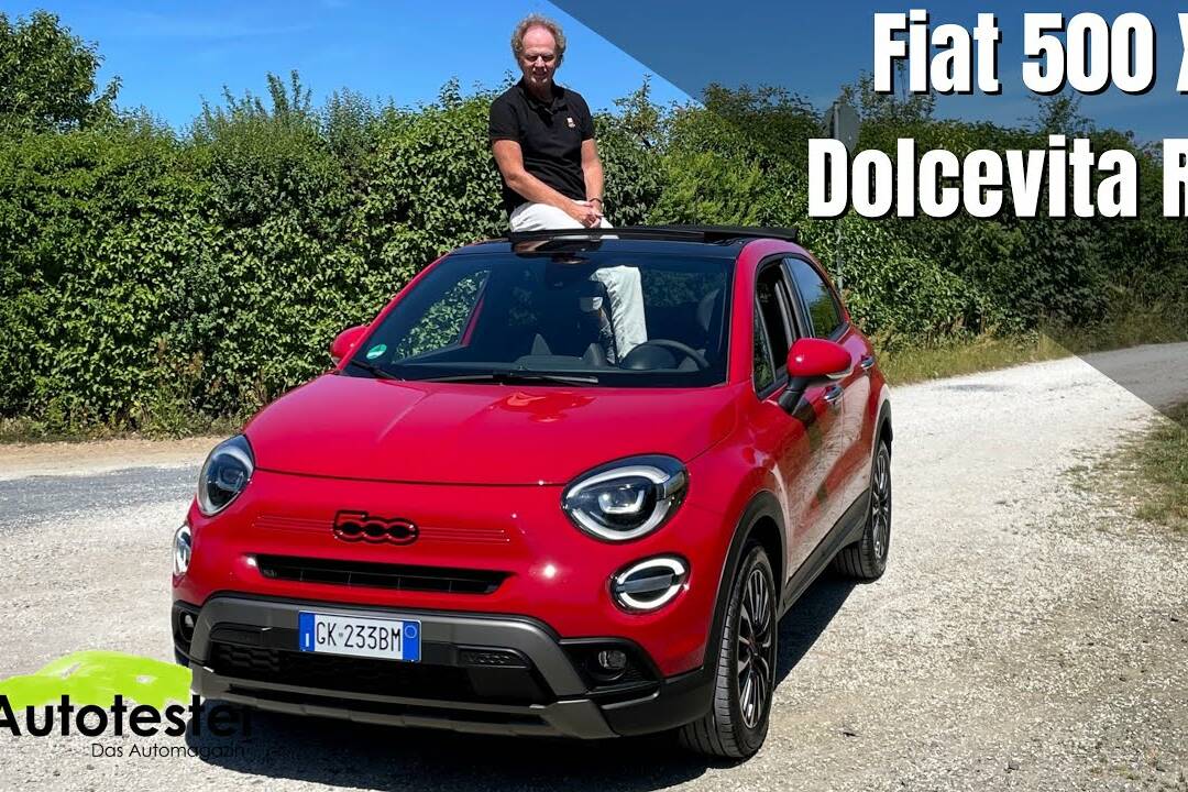 Fiat 500X Dolcevita RED (2023) - Günstiges Cabrio mit gutem sozialen Gewissen inklusive - Review 2 der-Autotester