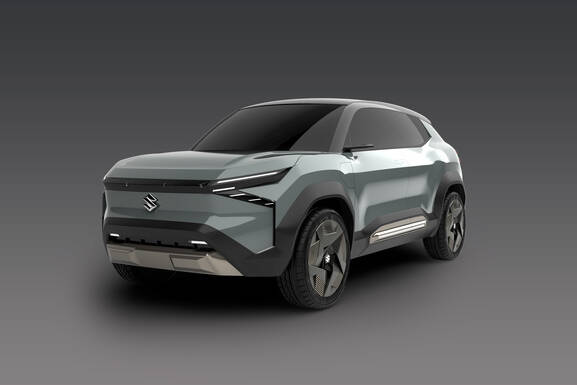 Suzuki mit vollektrischer Studie eVX auf Auto Expo 3 Suzuki eVK mit vollektrischer Studie auf Auto Expo