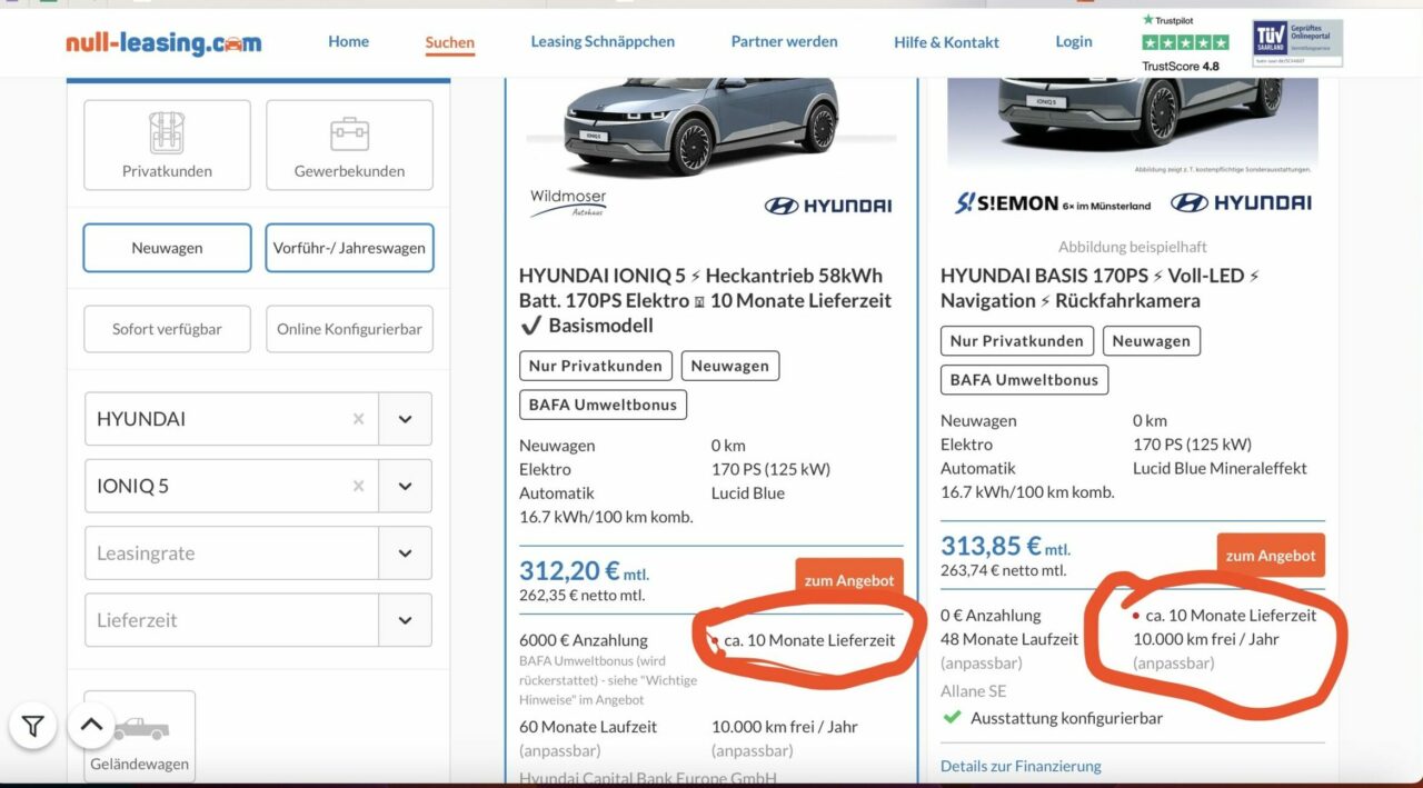 Hyundai Ioniq 5 (2023) - Kaufen oder leasen? Fördermöglichkeiten E-Autos + Wallbox 9 Hyundai Ioniq 5 (2023) - Kaufen oder leasen? Fördermöglichkeiten E-Autos + Wallbox
