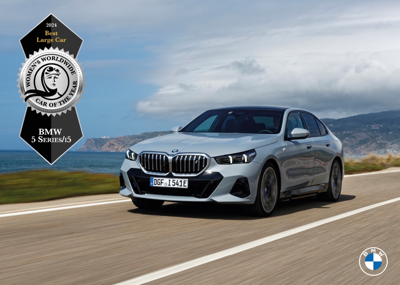 Das sind die Women's Worldwide Car of the Year 2024 7 Gewinner in der Kategorie "Large Cars“ ist die BMW 5 Serie.