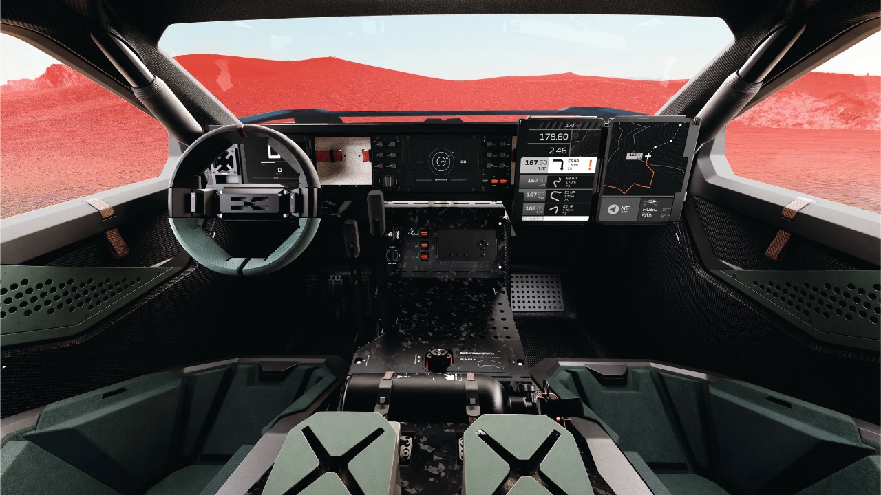 Dacia Sandrider soll 2025 bei der Rallye Dakar starten 2 Dacia Sandrider Innenraum