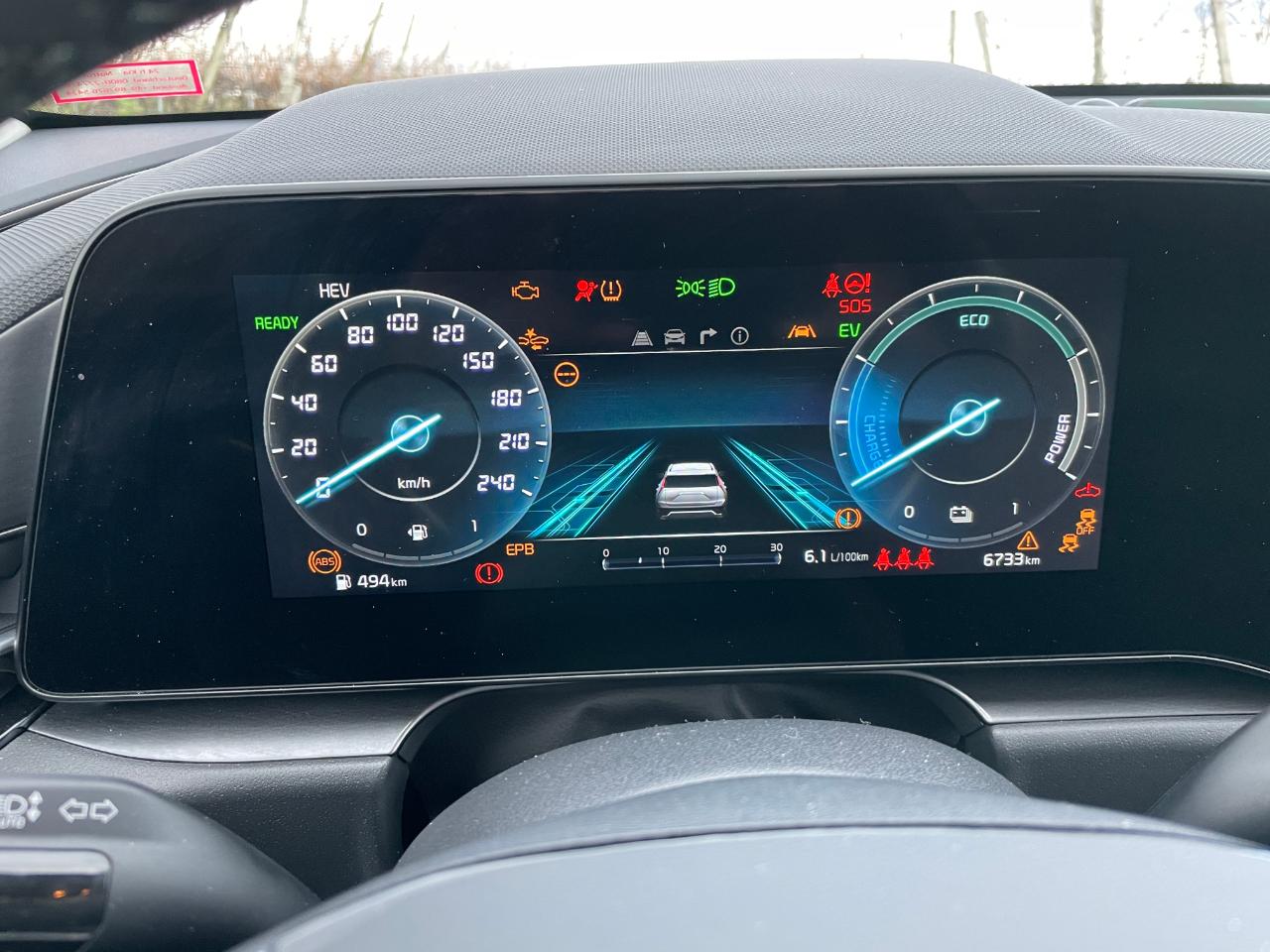 Kia Niro Plugin-Hybrid Kia Niro Plugin-Hybrid Anzeige hinter dem Lenkrad