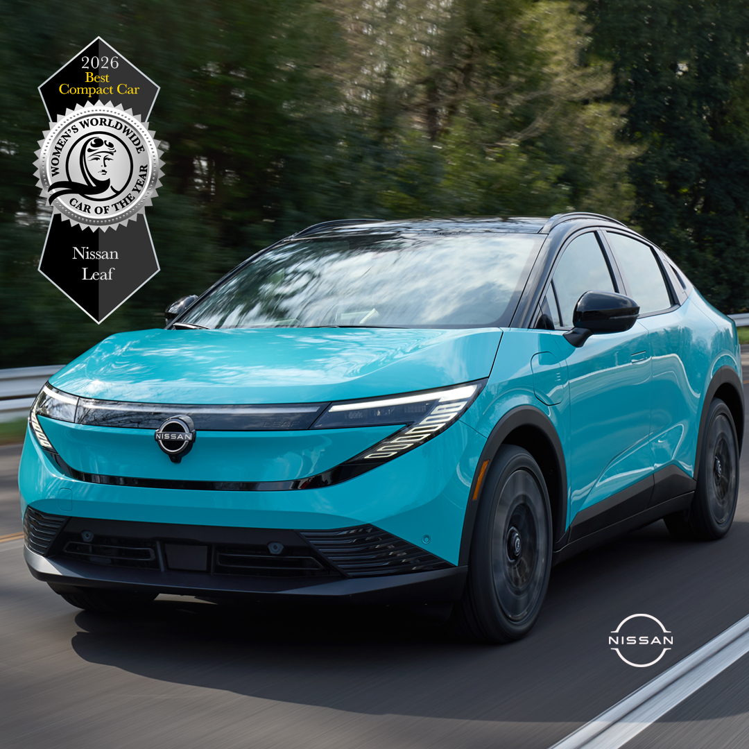 Women’s Worldwide Car of the Year 2026: Diese Autos überzeugen weltweit – und warum! 2 Nissan Leaf – Best Compact Car